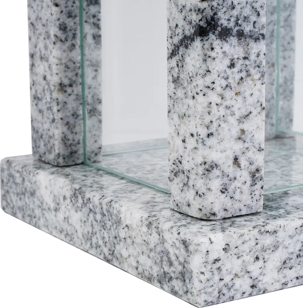 Lanterne de Tombe Viscont White en Granit Résistant aux Intempéries - 3