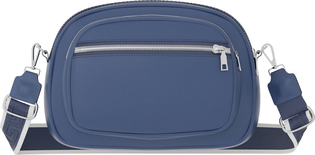Damen Umhängetasche Vegan Kompakt Crossbody Praktisch 30631 Blue