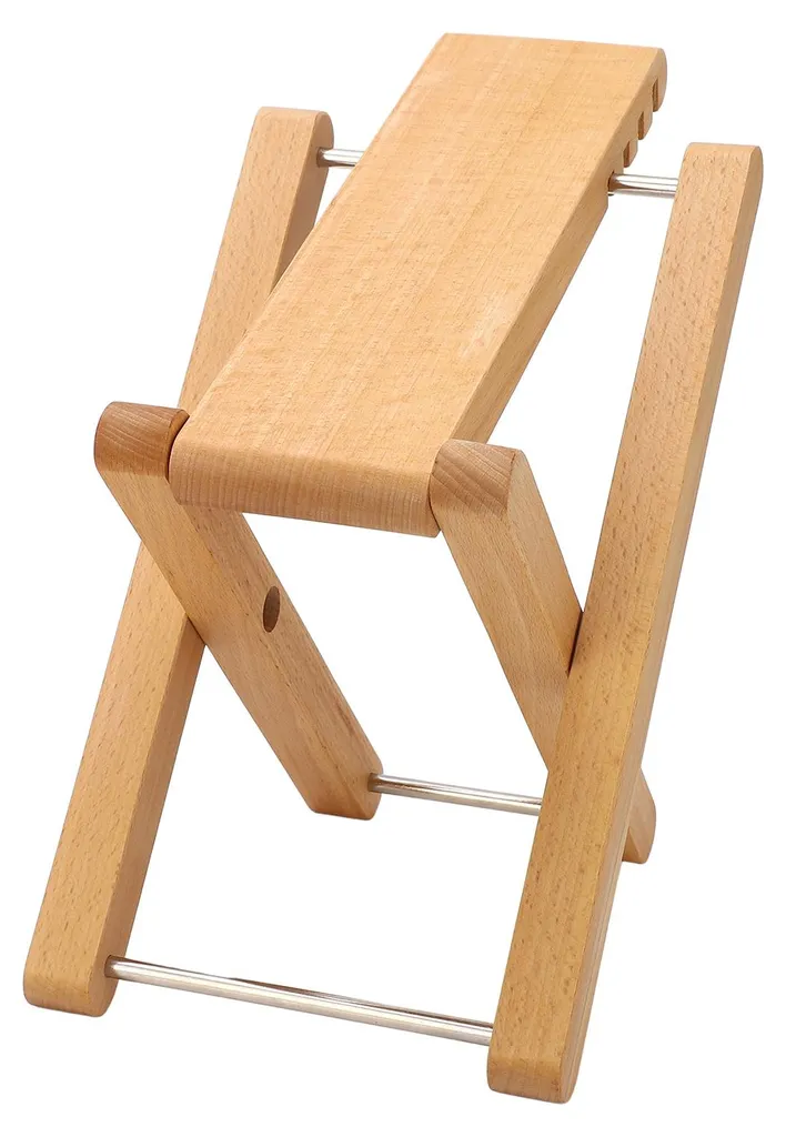 Support de pied pour guitare classique bois pliable hauteur ajustable - 5
