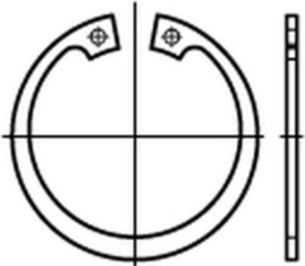 Reyher 472i Sicherungsringe 23 mm (2000 Stück)