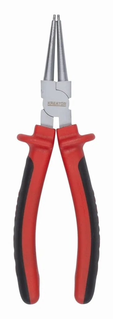 Pince pour circlips intérieurs Kreator 180mm droite en acier renforcé