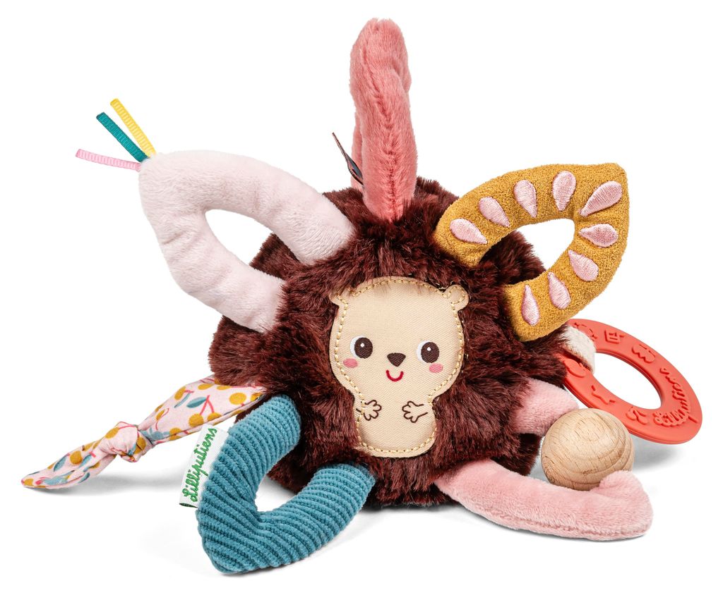 Lilliputiens sensorischer Ball Babyspielzeug Leon der Igel - Greifrassel