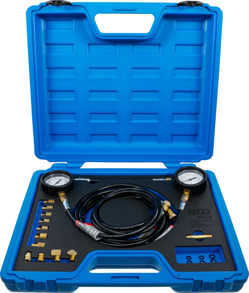 Testeur de pression BGS 8028 gradué avec kit d'adaptateurs complets - 5