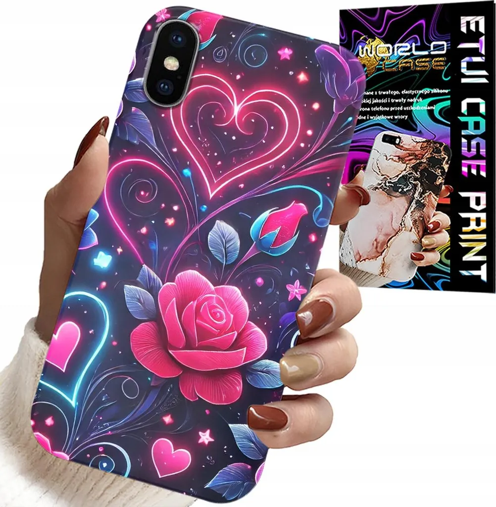 Custodia Per Iphone Xs Max - Cuore, Rosa, Custodia Per Adolescenti + Vetro