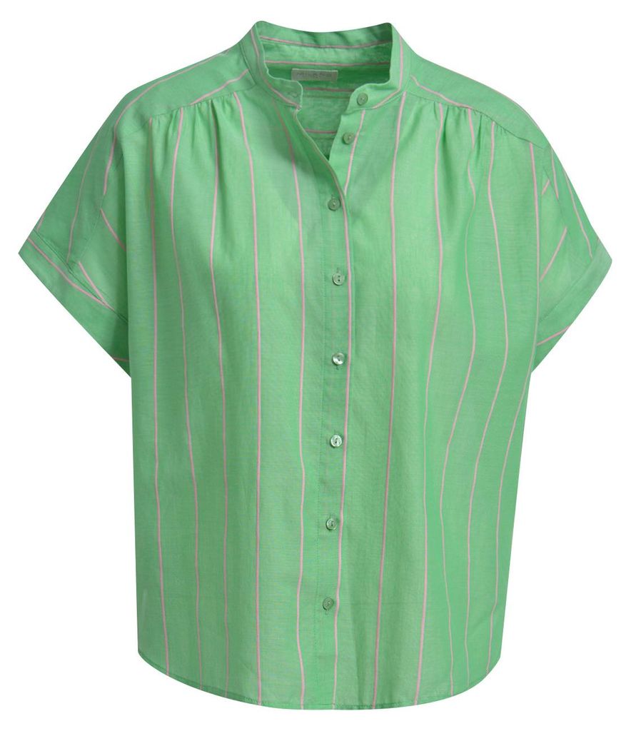 Milano Italy SLEEVELESS BLOUSE W MINT PRINT MINT 38