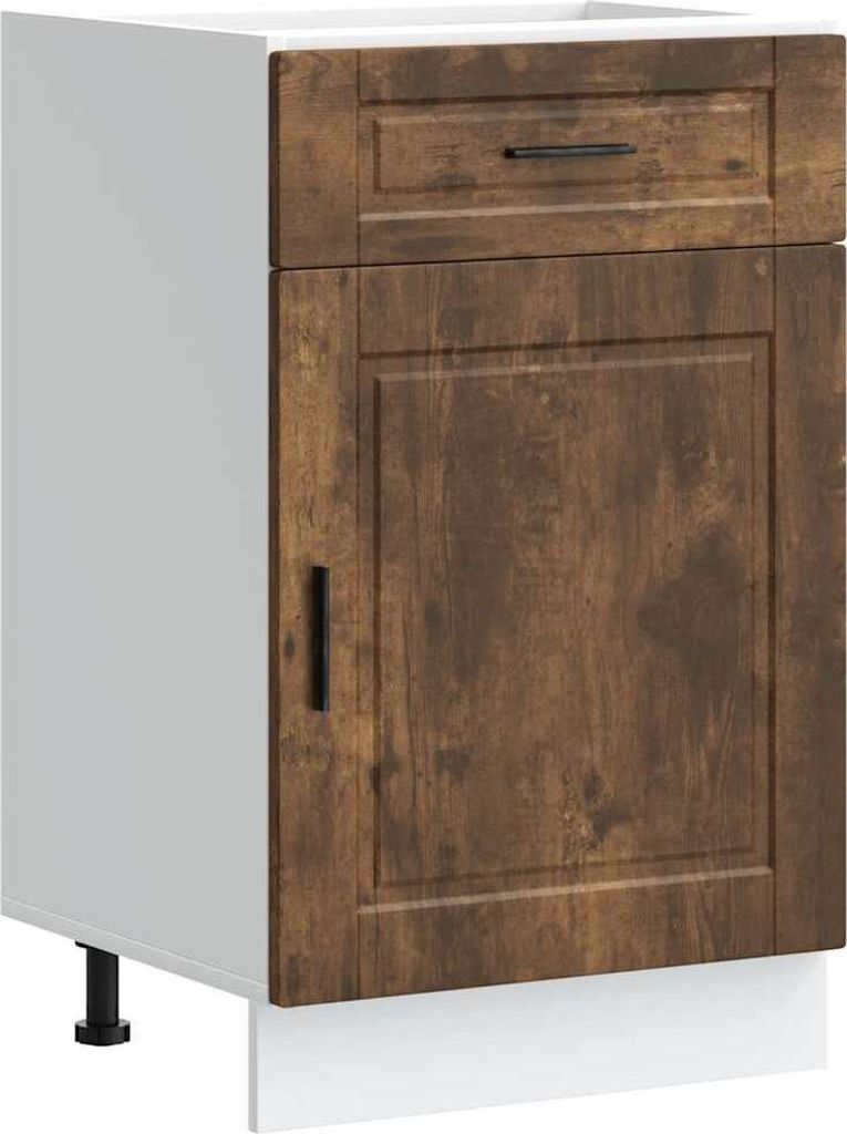 Küchenunterschrank Porto Räuchereiche Holzwerkstoff