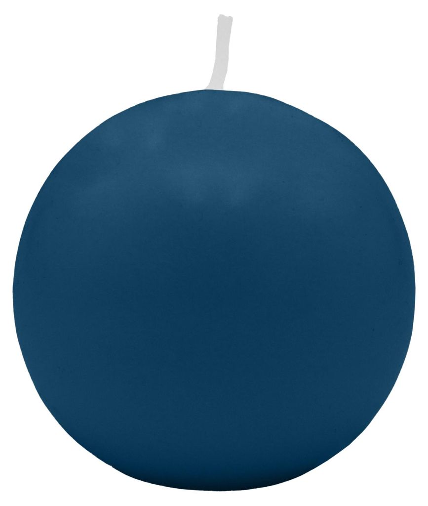 Kugelkerzen Petrol Blau Ø 40 mm, 12 Stück