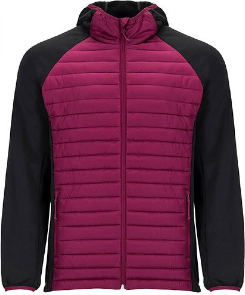 Roly CQ1120 | Minsk Jacket - Warme Sweatjacke - Farbe: Burgundy 64/Black 02 - Größe: M