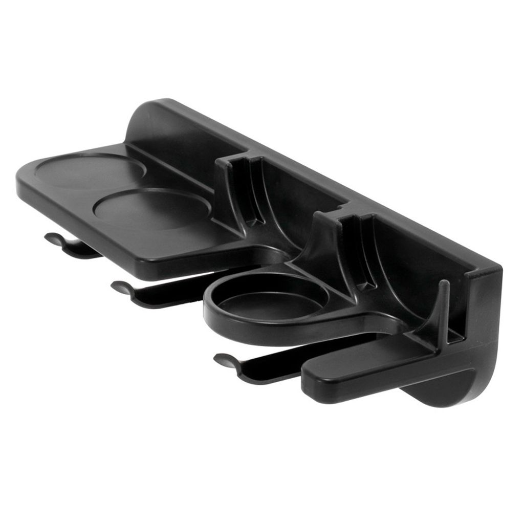 Kaffeemaschinen Wandregal ohne Bohren, 58mm Plastik Aufbewahrung für Griffhalter, Puderer und Tamper - Multifunktional für Bar und Küche.
