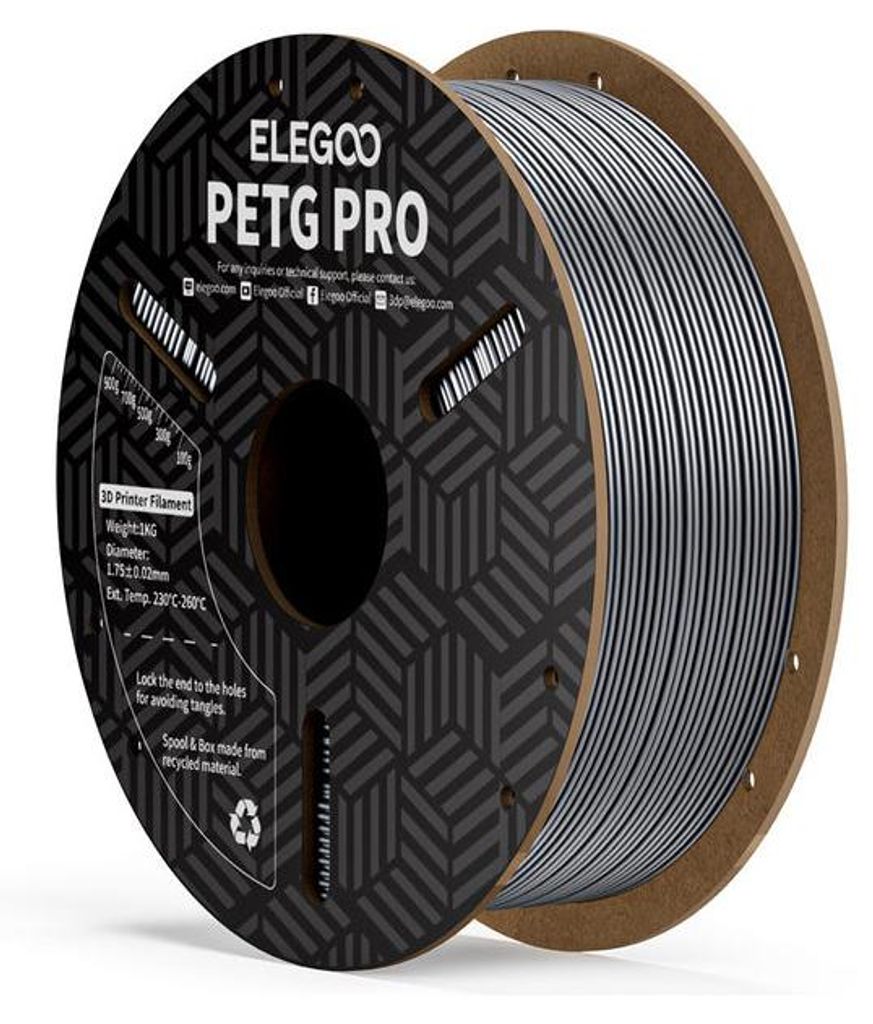 ELEGOO PETG PRO 1.75, 1kg - Sliver Obrázek produktu 