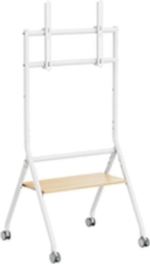 Chariot TV sur roulettes design bois Ewent EW1582 pour écran LED et LCD