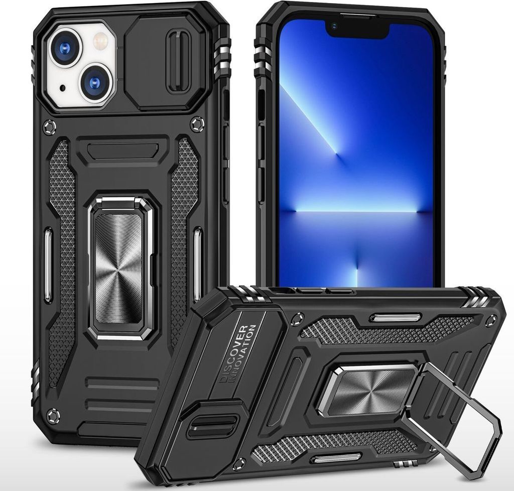König Design Hülle kompatibel mit Apple iPhone 15 Plus Kunststoff Soft Handyhülle - Handy Case Schwarz