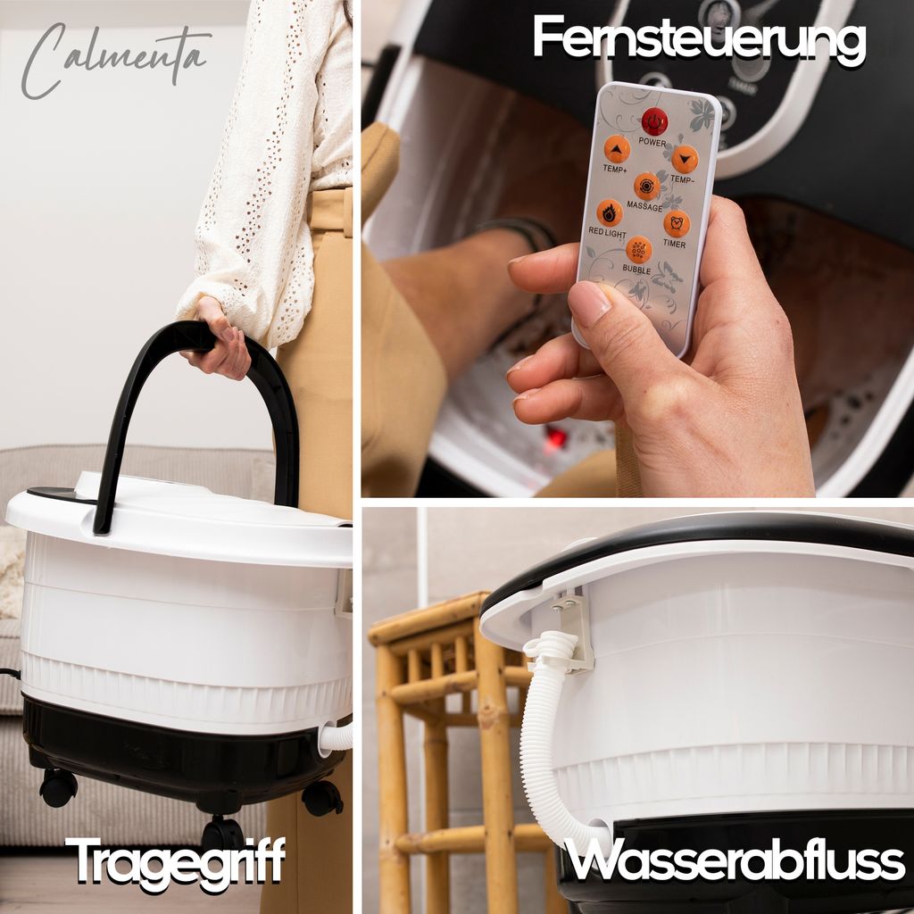 CALMENTA® XXL Fußbad - 12L - Automatische Radmassage - Produktbild 3