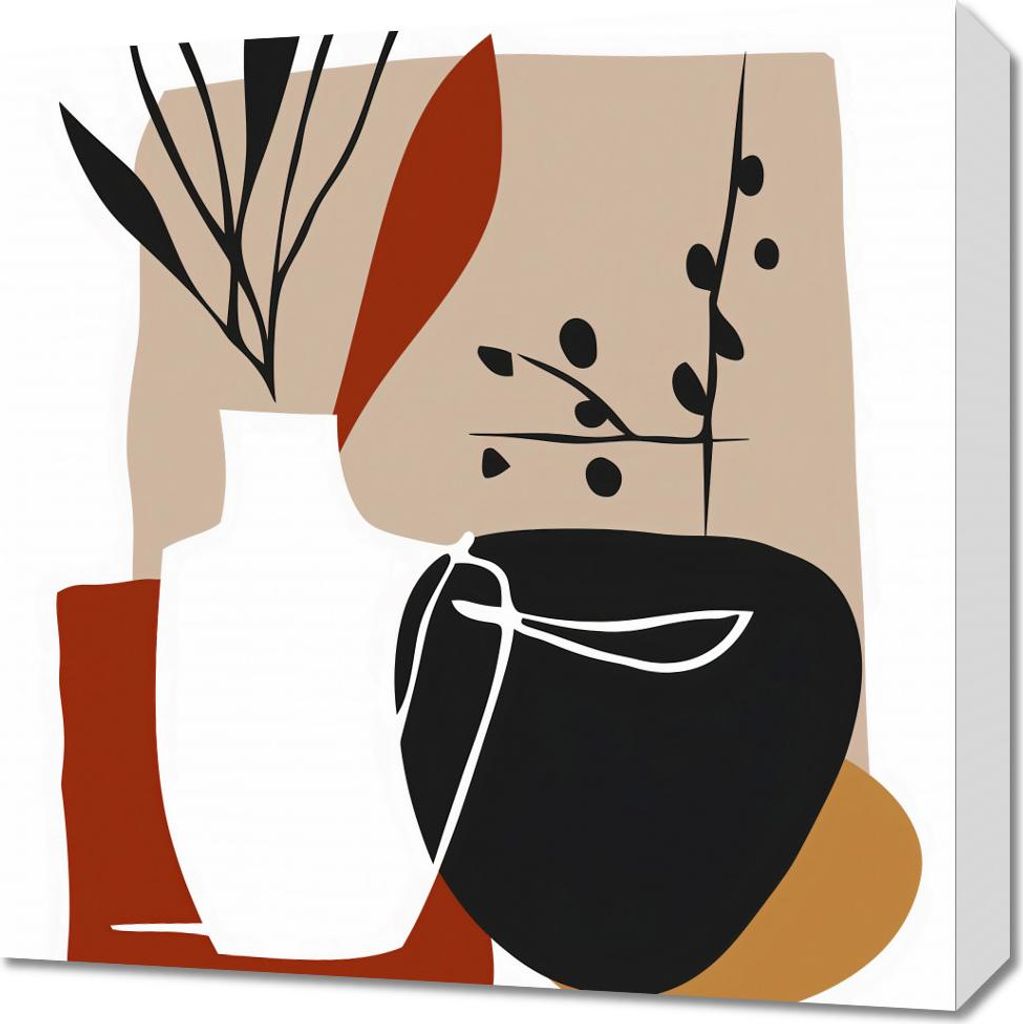 Bild 50x50cm Natürliche Überlegung
