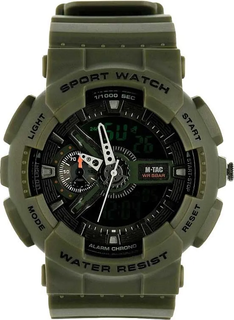 Montre Anti-Choc M-TAC Olive 50006001 Incassable pour Travail et Sport