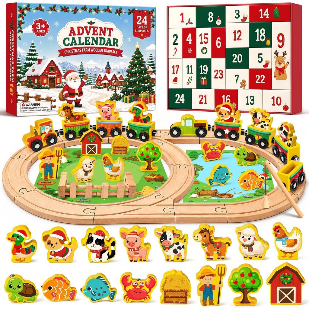 Adventskalender 2026 kinderen kerstkalender baby met Productafbeelding 
