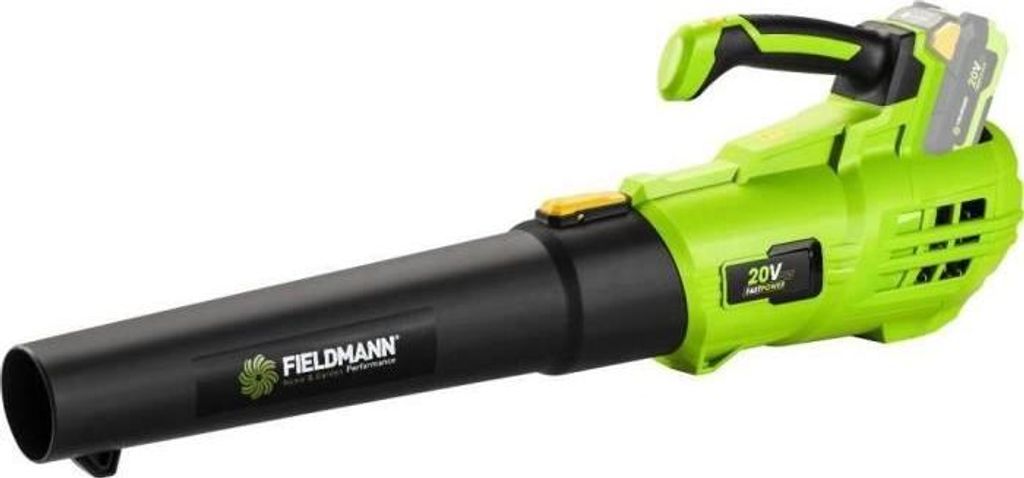 Akku Laubbläser Fieldmann FZF 70605-0, 20V, 9.5 m3/min Saugkraft, 270 km/h Luftgeschwindigkeit, FAST POWER 20V