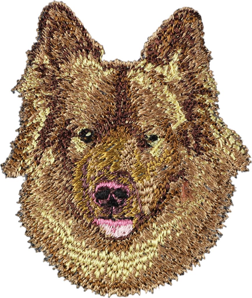 Eurasier - Hund geformtes Aufnäher, besticktes Patch, einzigartiges Nachbildung für den Rucksack der Marke Art-Dog