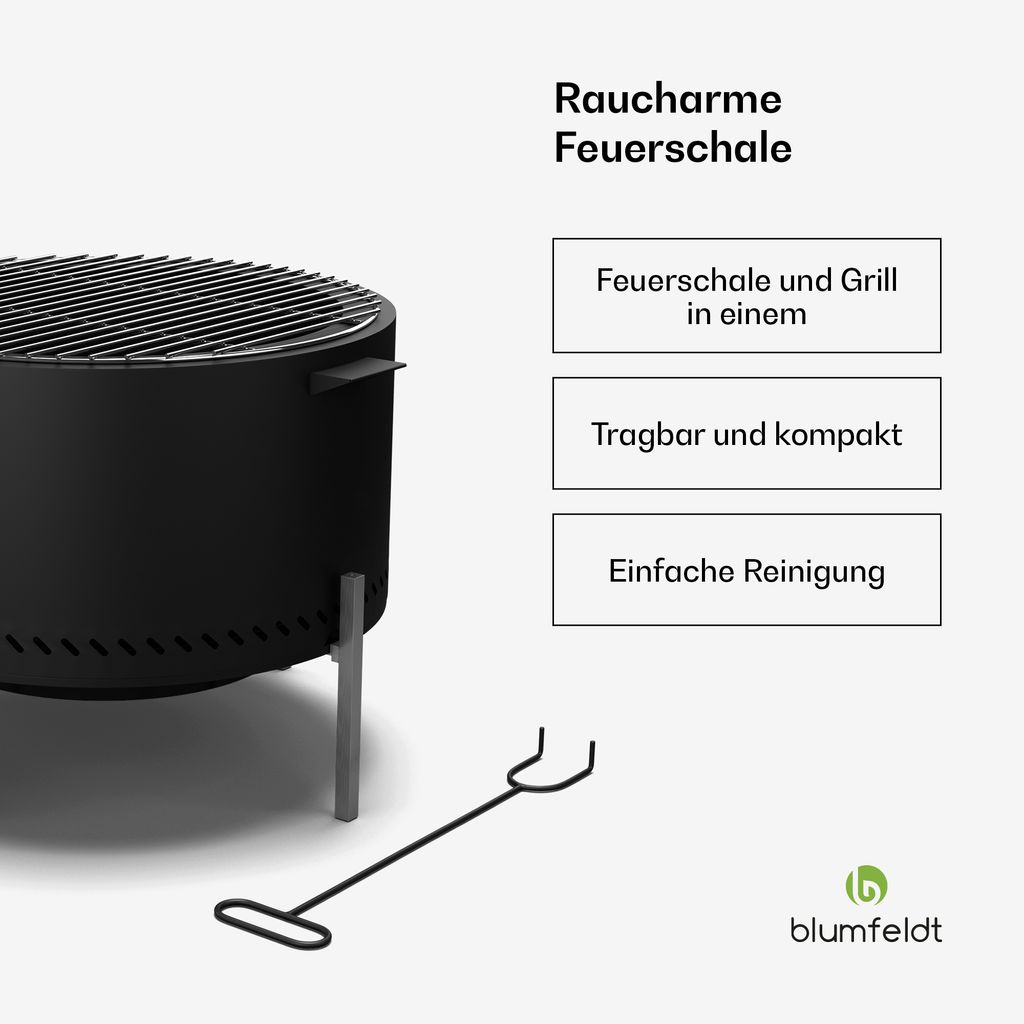 Blumfeldt Ignite Pure Feuerschale - Fast Rauchfrei, Produktbild 2
