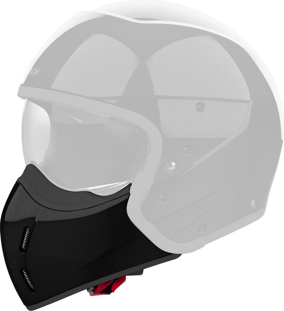 Helm Kinnriemen Airoh J 110 in Schwarz Glitzernd Verspielt