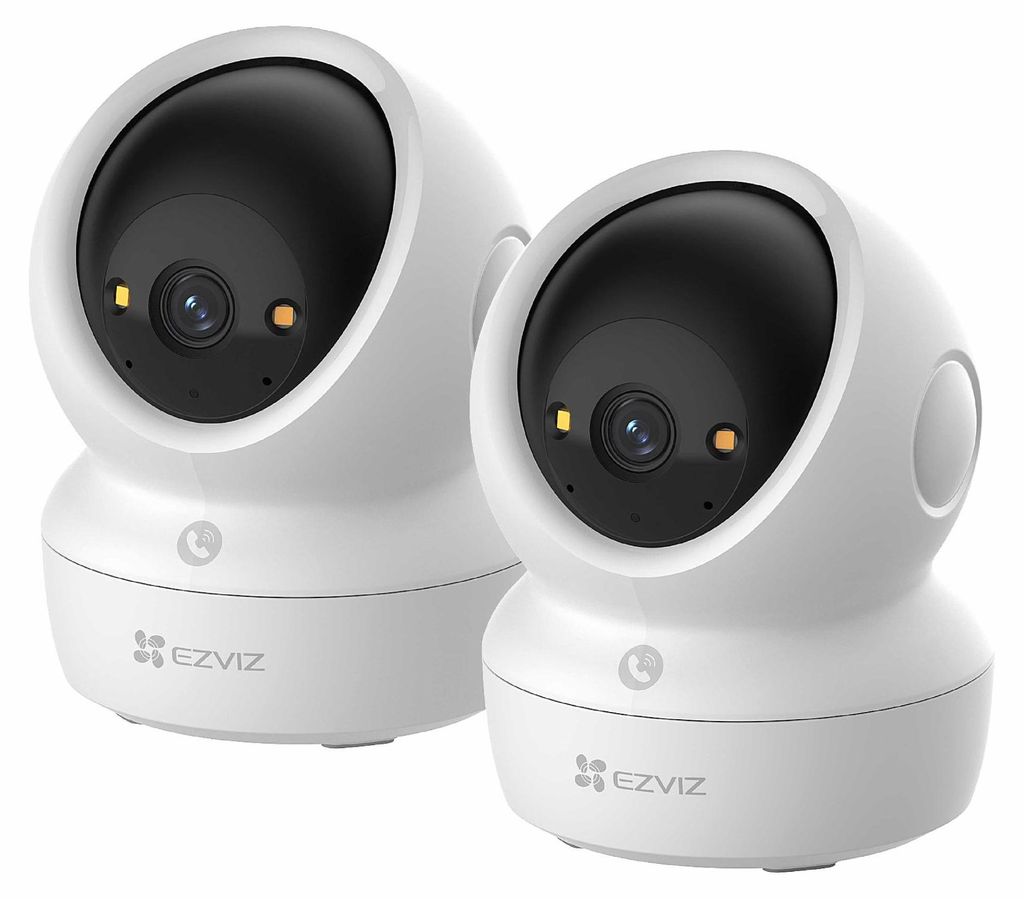 EZVIZ H6c Pro 4K Innenkamera 2er-Set – 360° Pan & Tilt – KI-Personenerkennung – WiFi 6 – MicroSD & Cloud