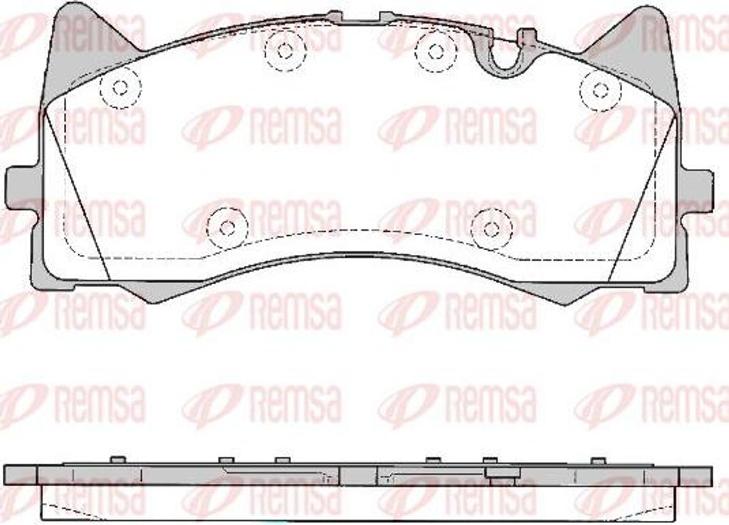REMSA 1781.00 Bremsbelagsatz, Scheibenbremse OE A0004204700 kompatibel mit AMG GT, C-Klasse