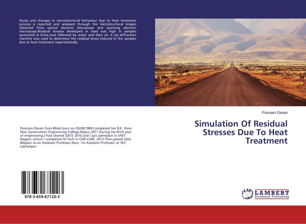 Simulation Of Residual Stresses Due To Heat Treatment