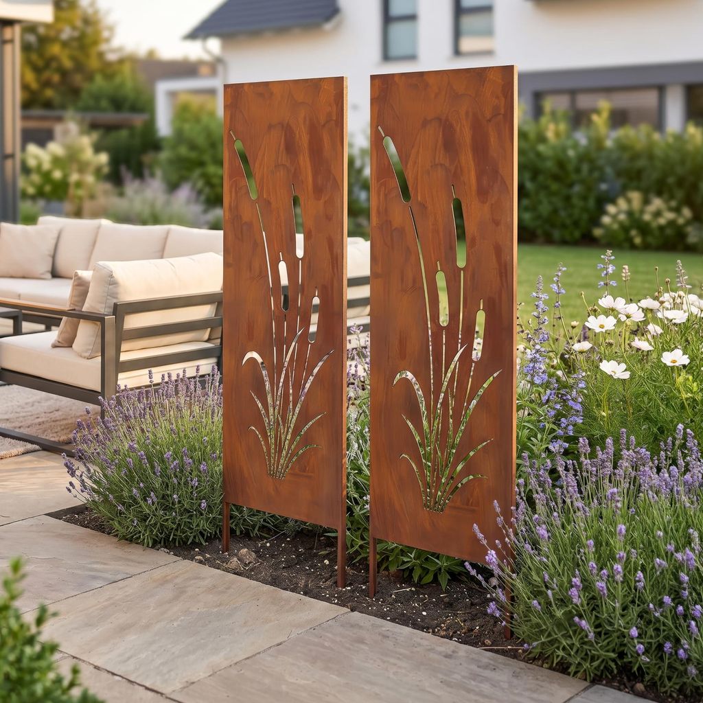 Sichtschutz Garten 'Irsina' 2er Set Gartenstecker mit Produktbild 