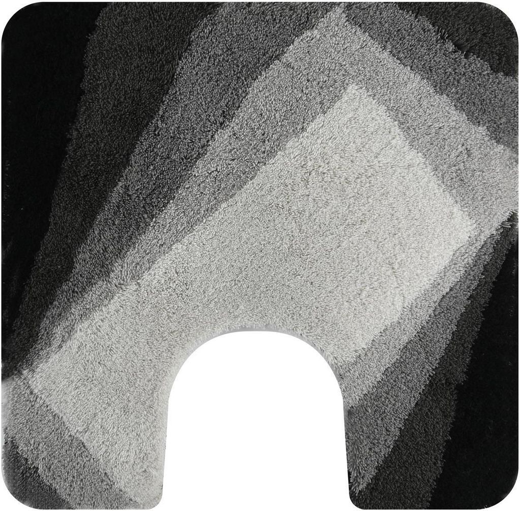 Spirella Badteppich Badematte „Kali“ Duschvorleger Mikrofaser Hochflor | flauschig | rutschhemmend | geeignet für Fußbodenheizung | 55x55 cm ...