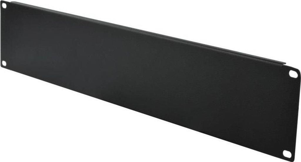 Techly I-CASE BLANK-2-BK, Blindverschlussplatte, Metall, Schwarz, 1 Stück(e), 452 g