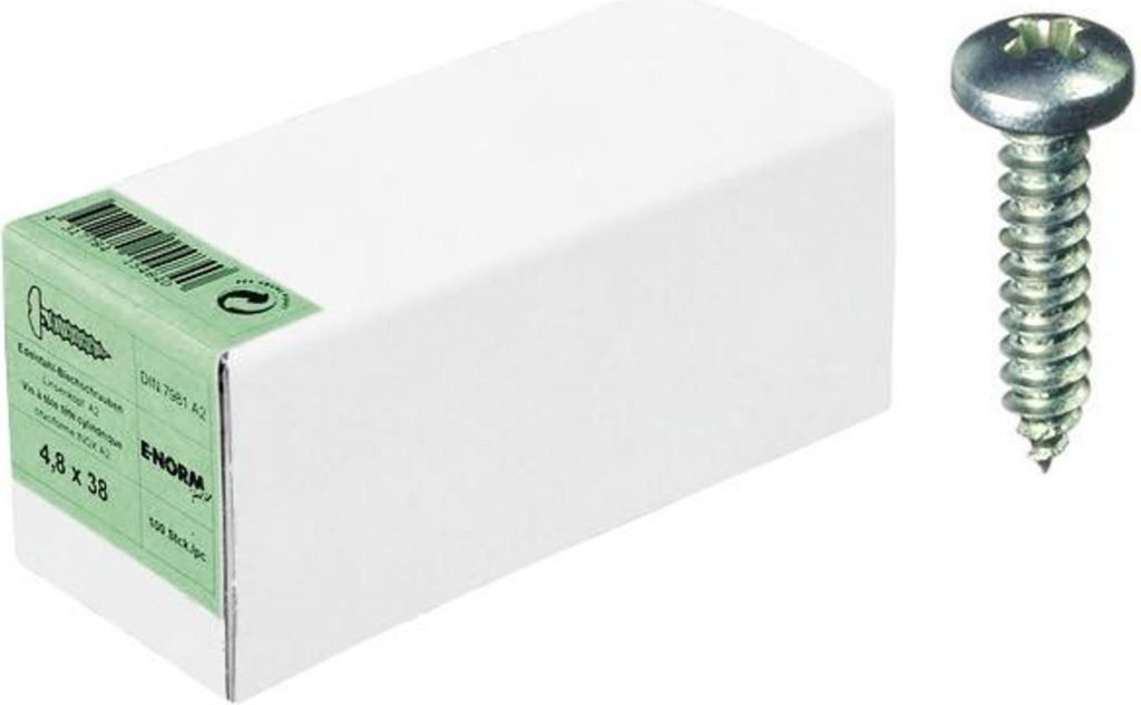 DIN 7981 Edelstahl A2 -C-H 4,8x13 HP E-NORMpro