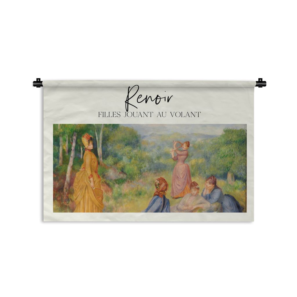 MuchoWow Wandteppich Wandbehang Kunst - Renoir - Alte Meister 120x80 cm Tapisserie Dekoration Wandtuch - Wanddekorationen - Wandtücher