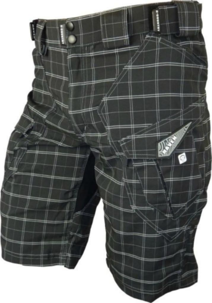 HAVEN Fahrradshorts ohne Träger - CUBES II - Schwarz/Grau S