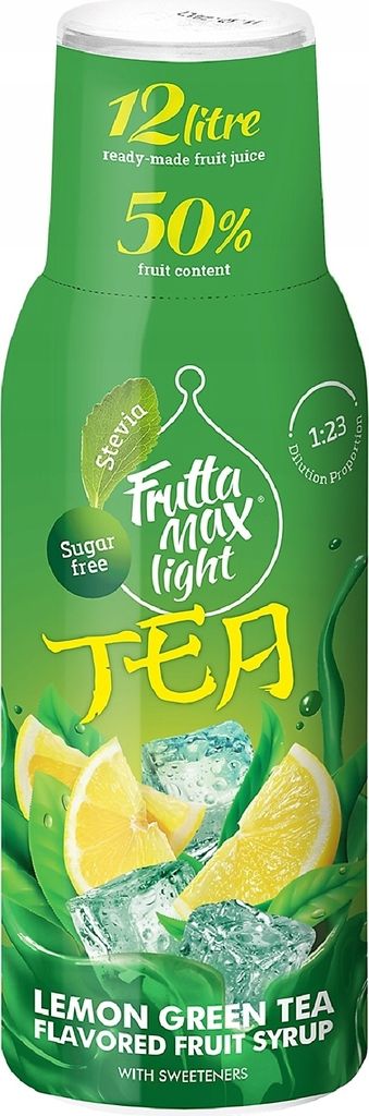 FruttaMax ICE TEA LEMON GREEN Light sirup 500 ml Obrázok produktu 