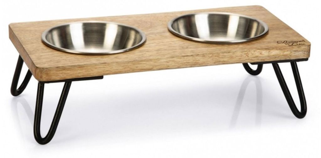 Designed by Lotte Linga - Dinerset Katze - Holz/Metall - Produktbild 