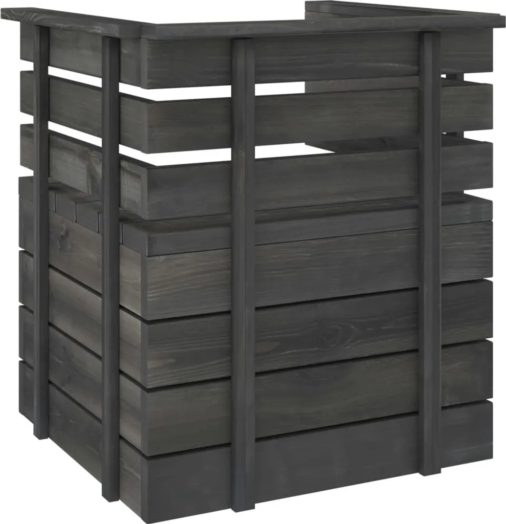 Fauteuil de jardin en pin massif gris : la solution durable et robuste - 2