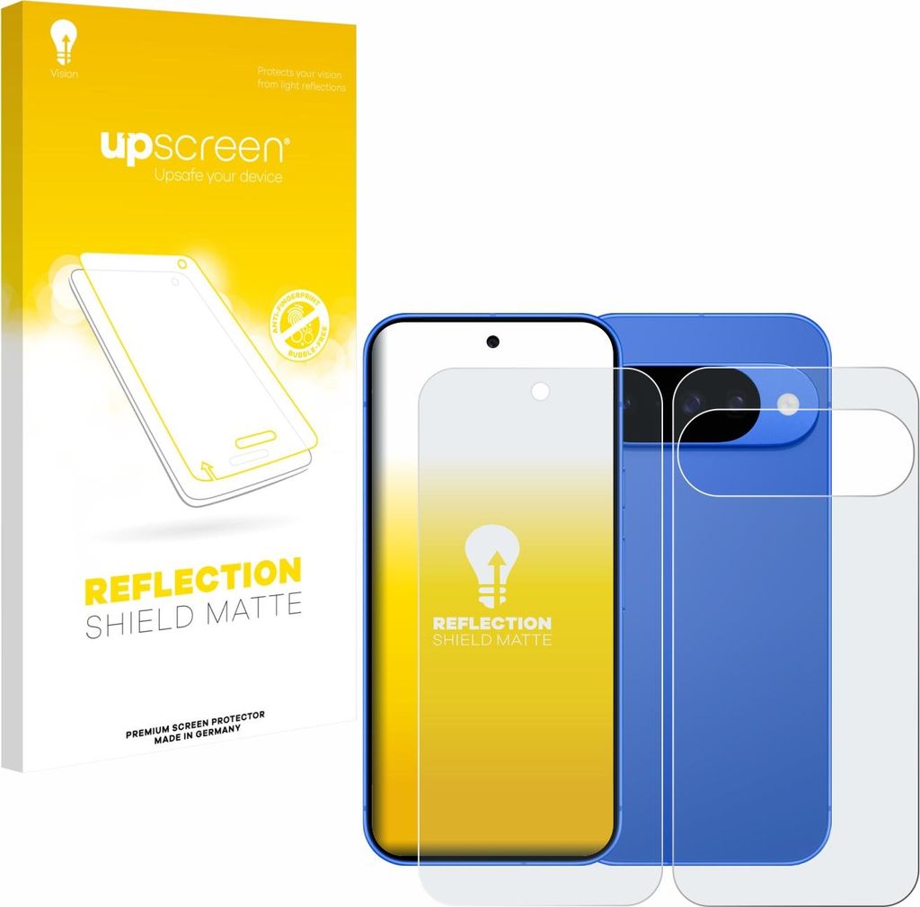 upscreen Schutzfolie für Google Pixel 10 (Display+Rückseite) Displayschutz Displayschutzfolie Folie Matt Entspiegelungsfolie