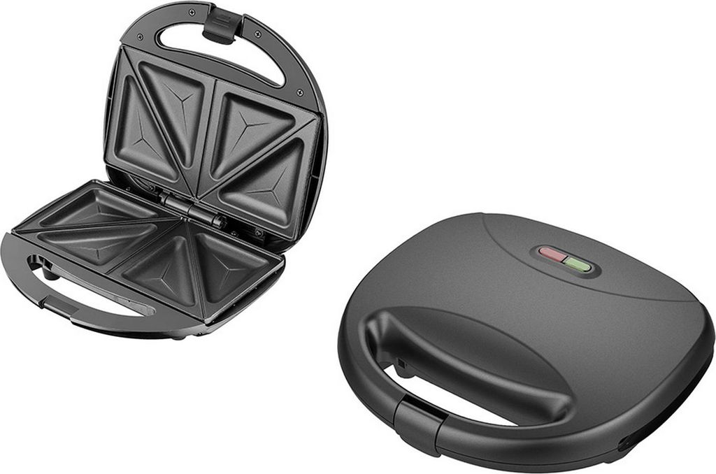Michelino Sandwichmaker 750 Watt Sandwichtoaster schwarz matt 29068