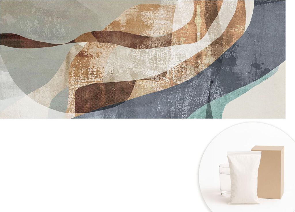 Fototapete - Wandbilder für Wohnzimmer - 208x146 cm - Dekorative Wandfolie - Modernes Design für Wanddekoration - Tapeten für Innenräume - Abst...