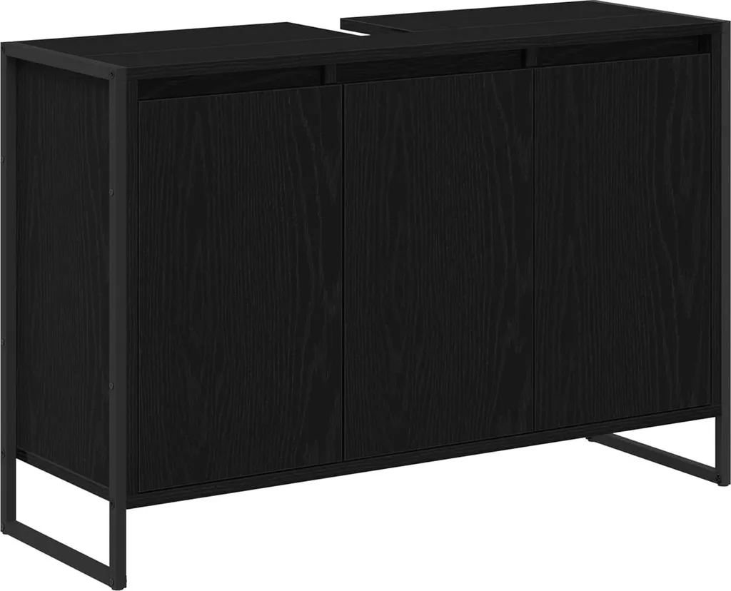 Offerta Armadietto Bagno vidaXL 90x30x60cm | Rovere Nero Disponibile