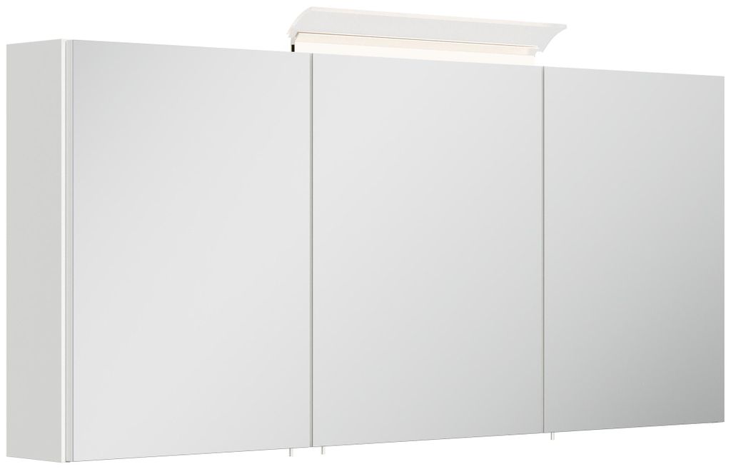 Spiegelschrank 140cm inkl. Design LED-Lampe und Glasböden Produktbild 