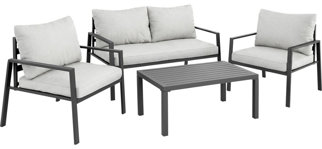 tectake® Sitzgruppe Göteborg mit Tisch Produktbild 