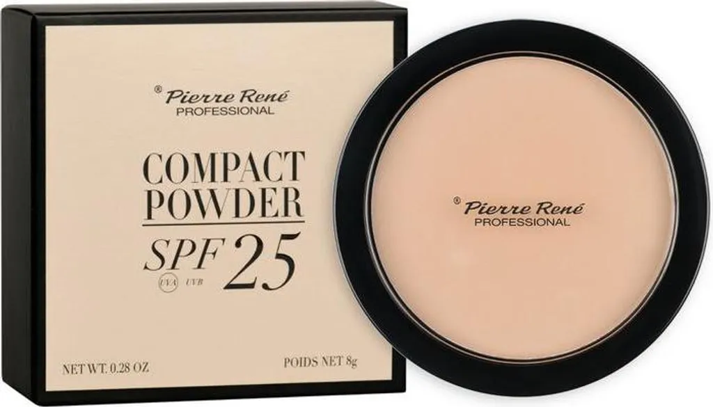 Pierre René Professional Poudre Compacte SPF 25 - 02 Basic 8g 3700467850305
