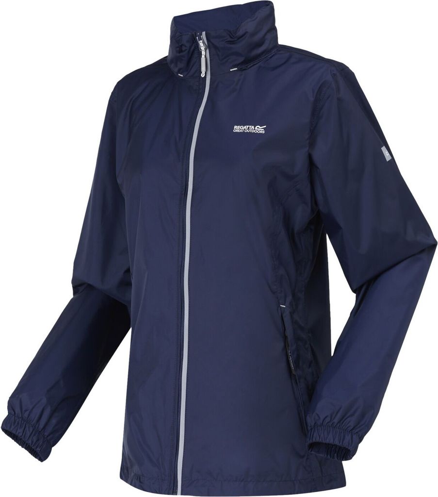 Regatta Corinne IV Regenjacke Damen Wasserdicht mit Kapuze, Farbe:Navy, Größe:44