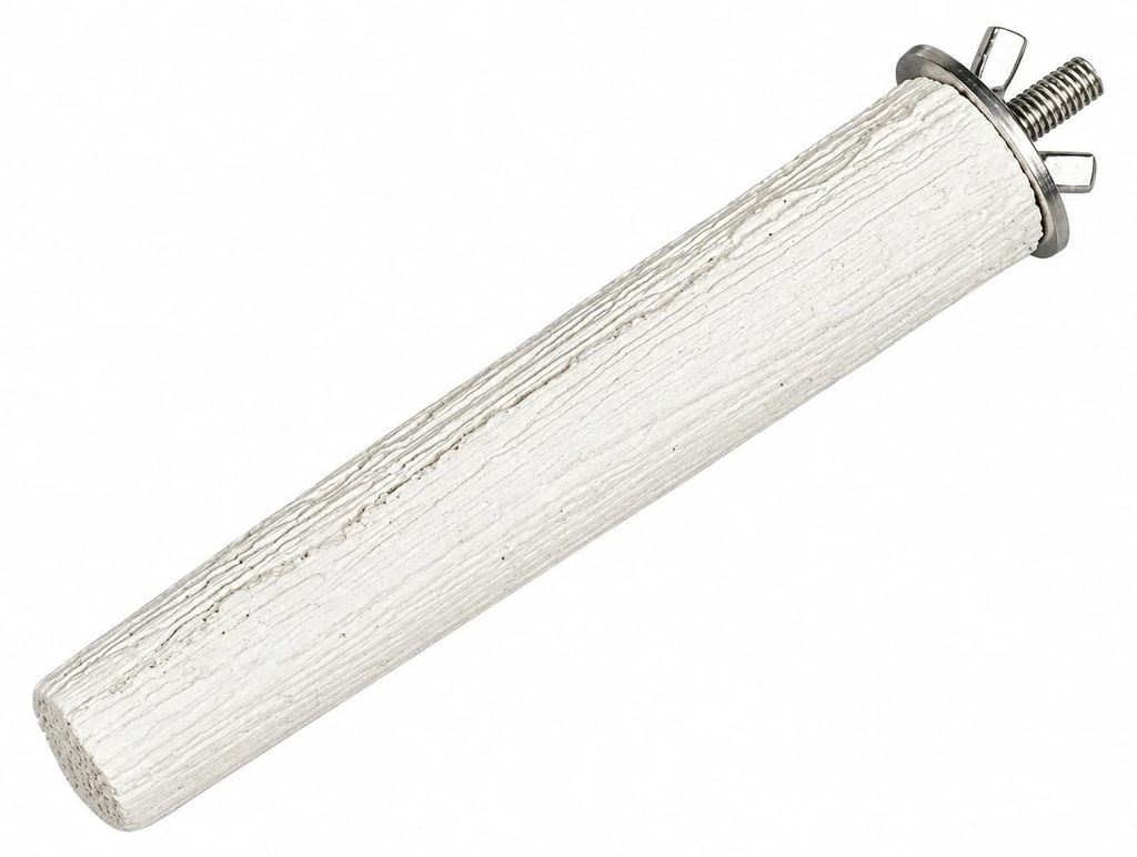 Nobby, barra de perchero de piedra mineral, color blanco, Imagen del producto 