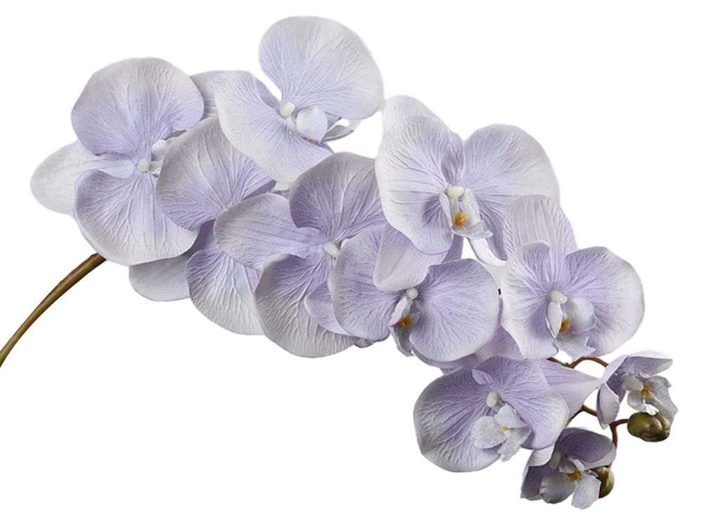 Künstliche Phalaenopsis-Blüten, 10-köpfig, Stiel, 3D-Druck, realistische künstliche Orchideen für Wohnzimmer, Hochzeiten, Partys, Tischdekoration