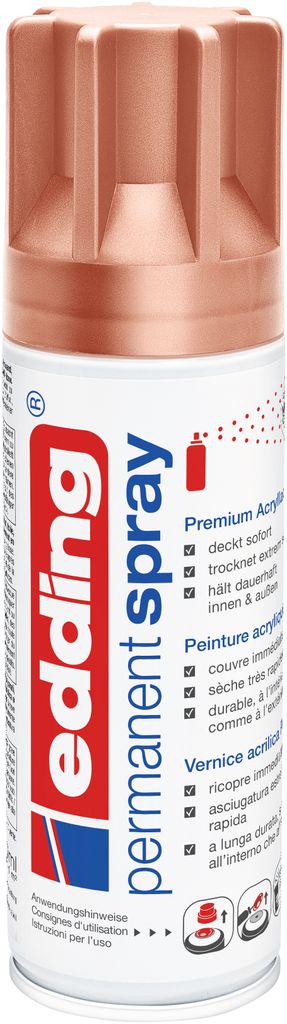 Edding 5200, 200 ml, Kupfer, Sprühdose, Wasserfest Produktbild 