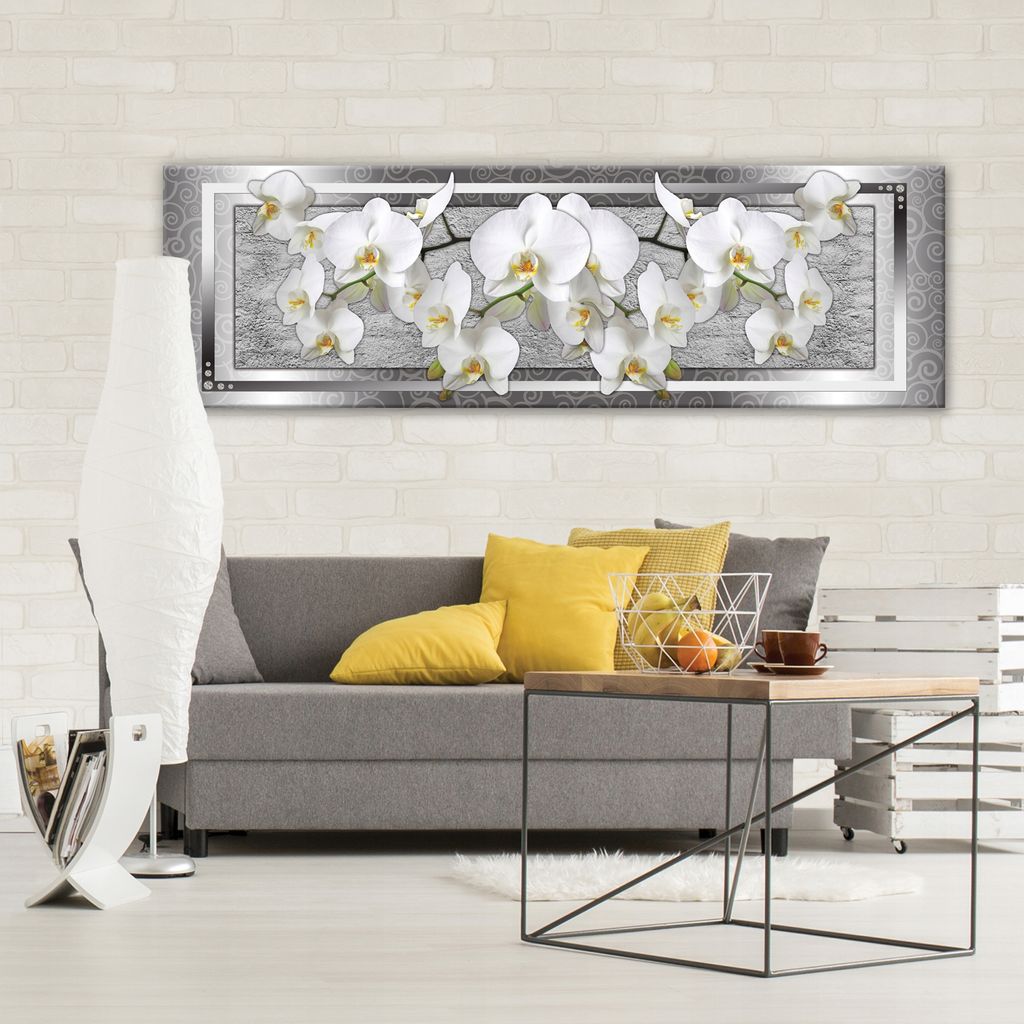 Leinwand-Bilder Wandbild Canvas Kunstdruck 125x50 Blumen Pflanzen 