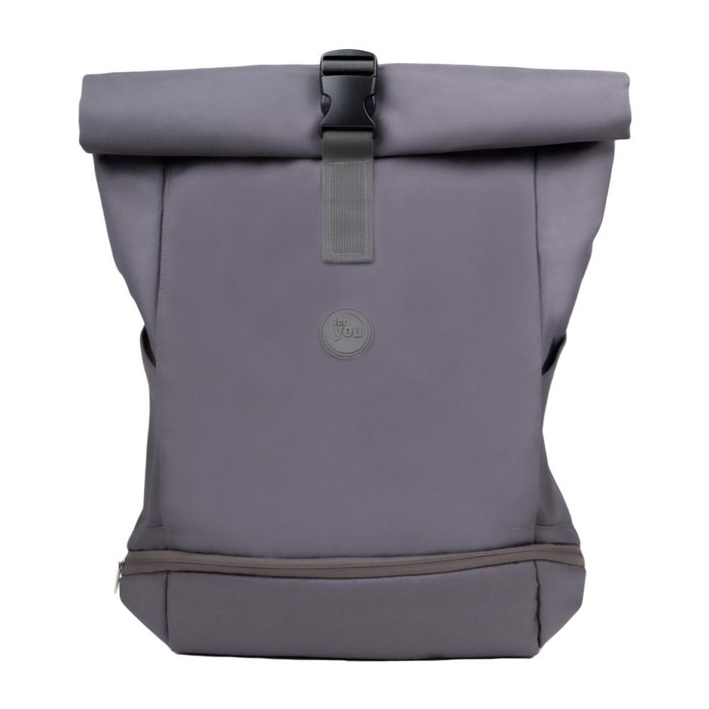 for you nachhaltiger Rolltop Rucksack - grau