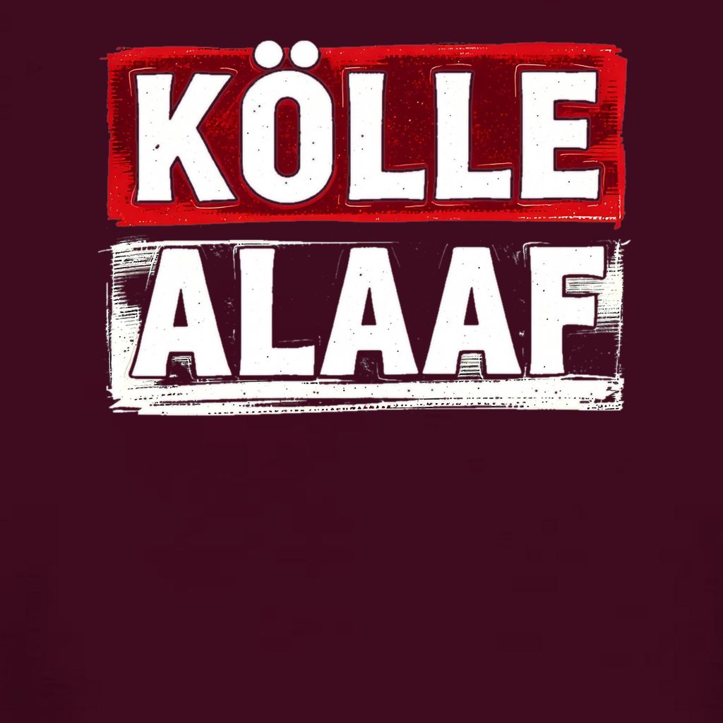 Kölle Alaaf Karneval Köln Fastnacht Karnevalsjeck Kölsche Fasching Damen T-Shirt, Burgundy, 3XL